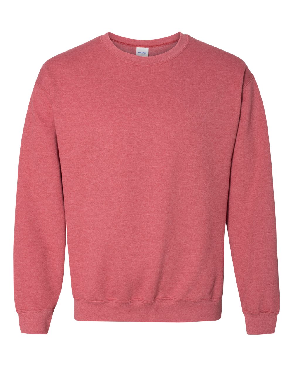 Gildan 18000 Heavy Blend Crewneck Sweatshirt in Heather Scarlet Red