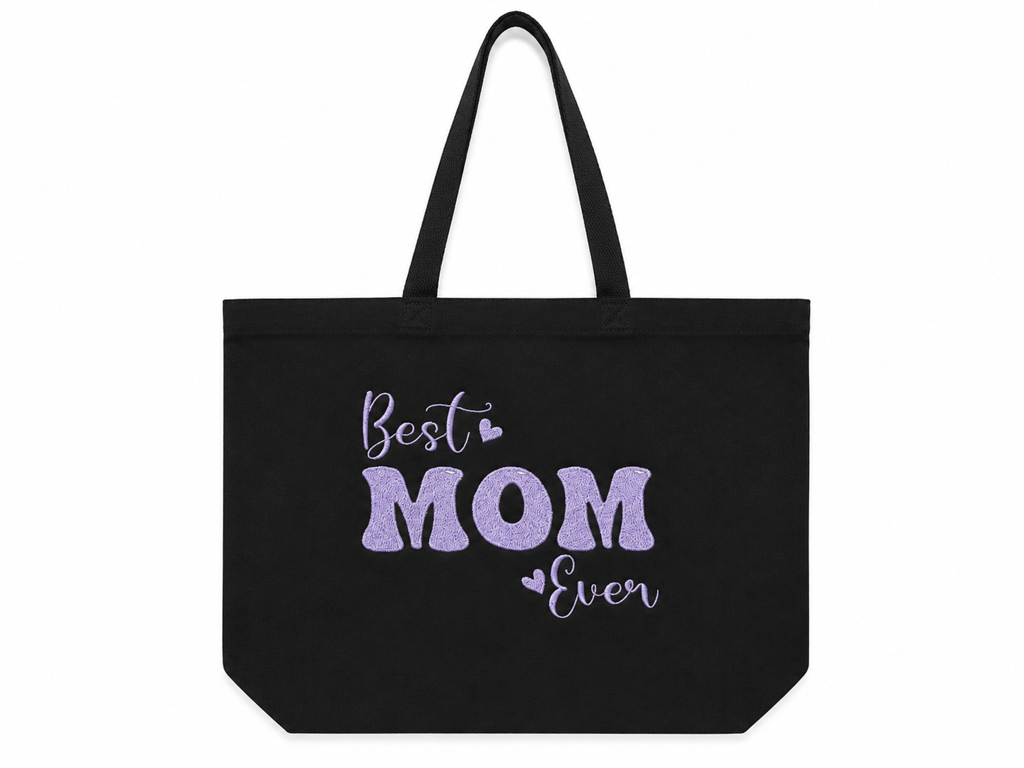 Embroidered Zipper Tote bag