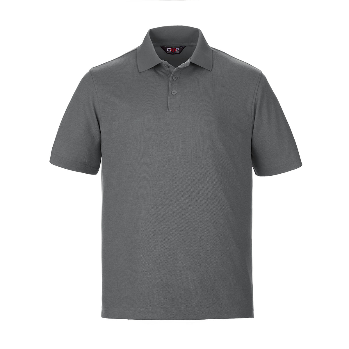 Mesh Polo in Steel Grey