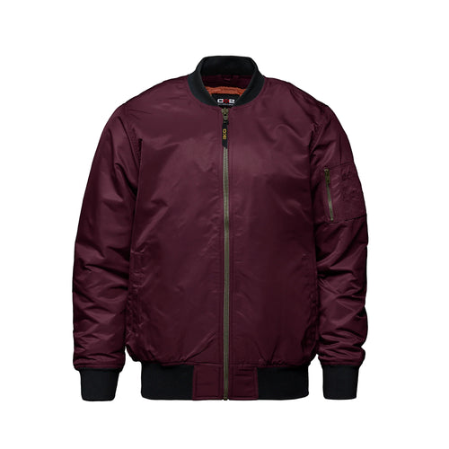 Bomber Jacket in Burgundy