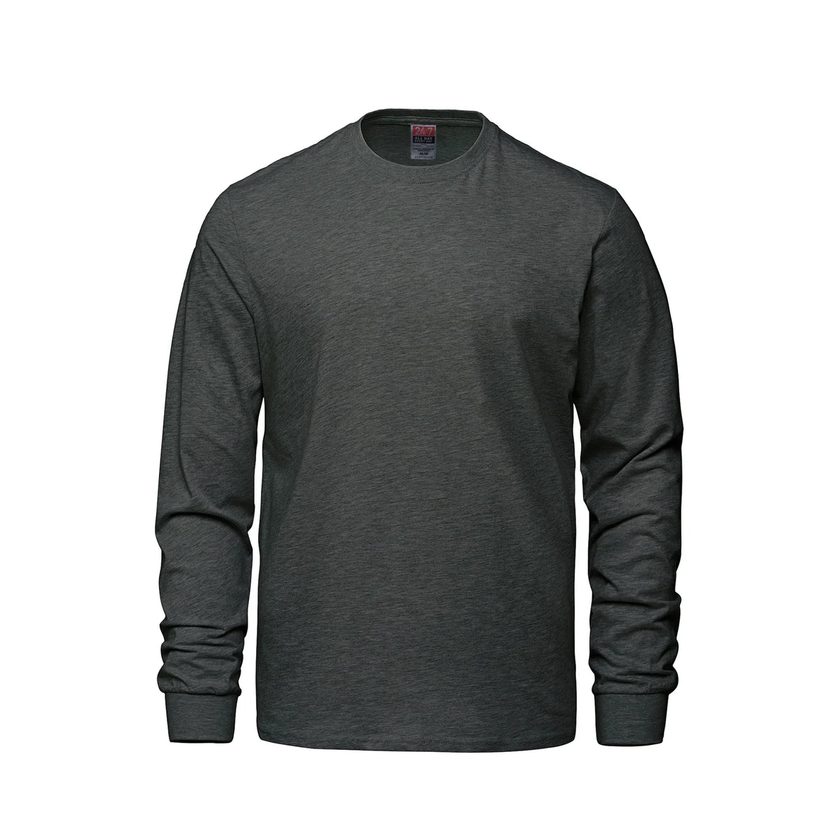 Long Sleeve Tee in Charcoal Heather