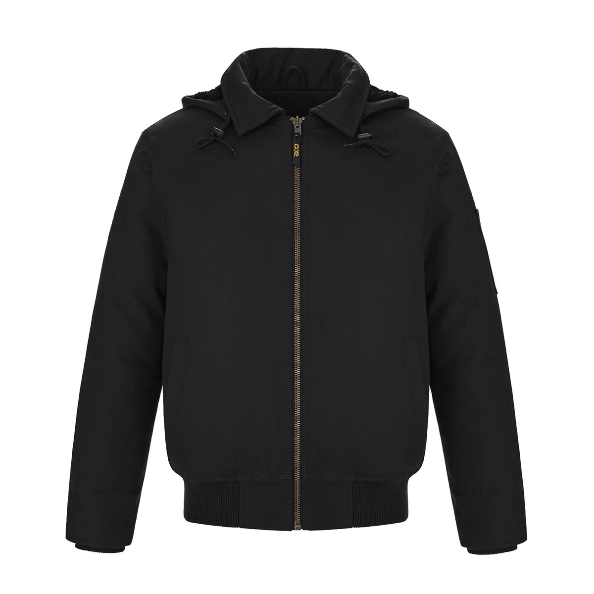 Blouson aviateur en toile doublé sherpa