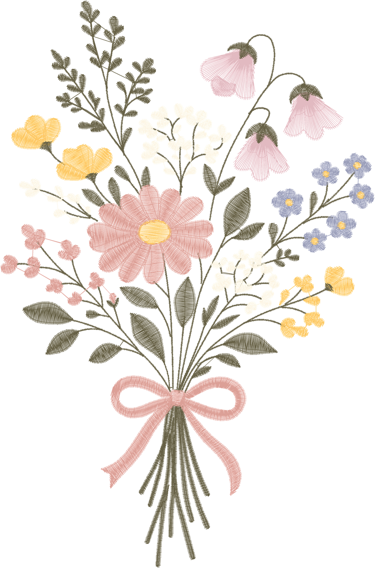 Pastel Wildflower Bouquet