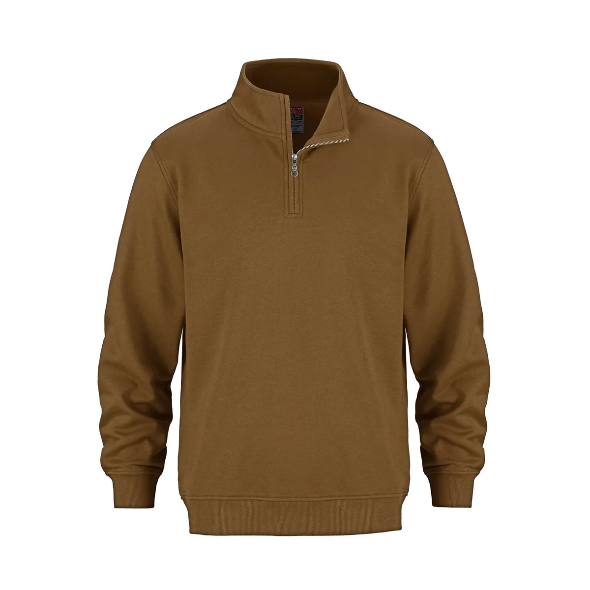 Premium Quarter-Zip in Caramel