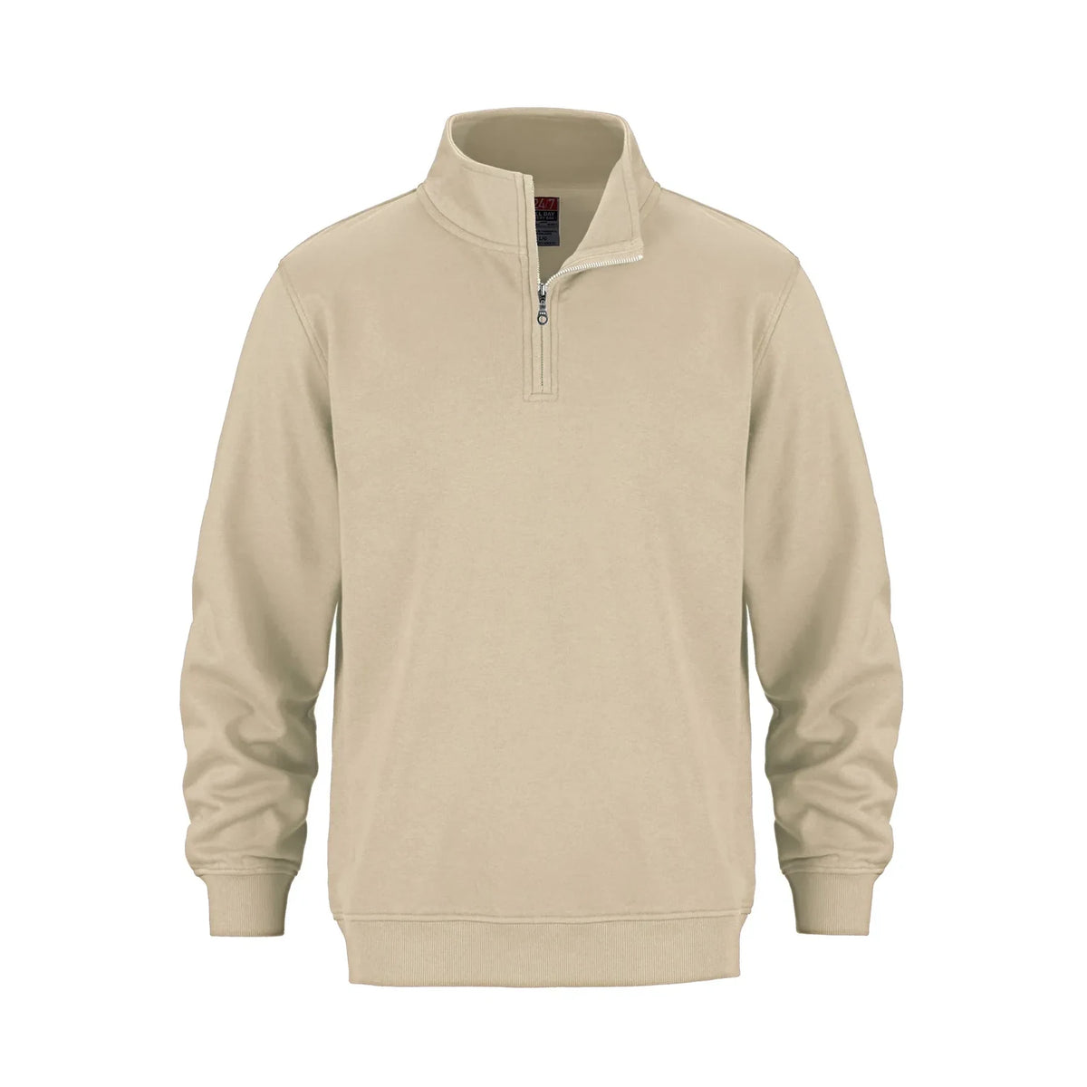 Premium Quarter-Zip in Sand