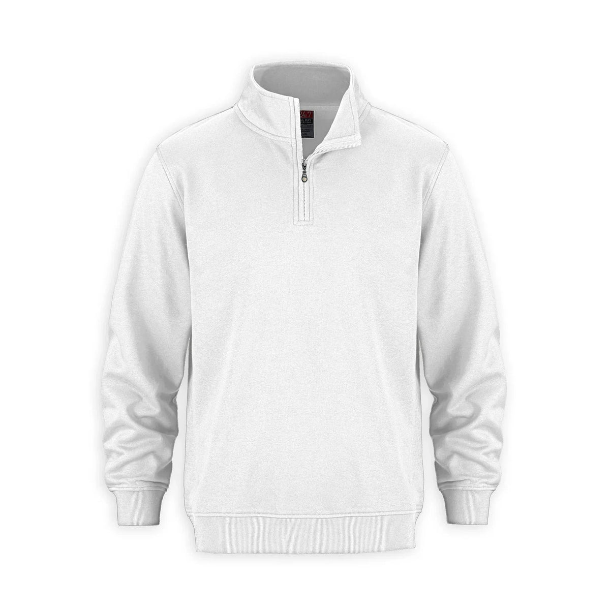 Premium Quarter-Zip in White
