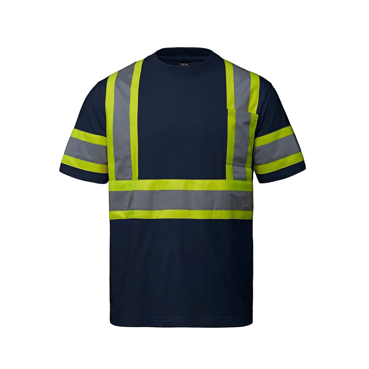 Hi-Vis Cotton Tee in Navy