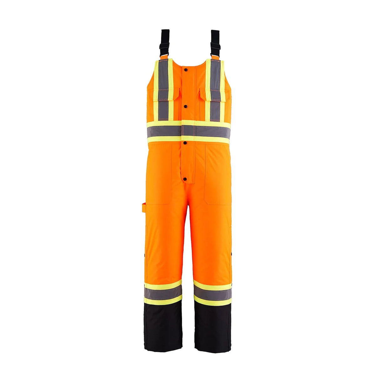 Hi-Vis Insulated Overalls in Fluorescent Orange