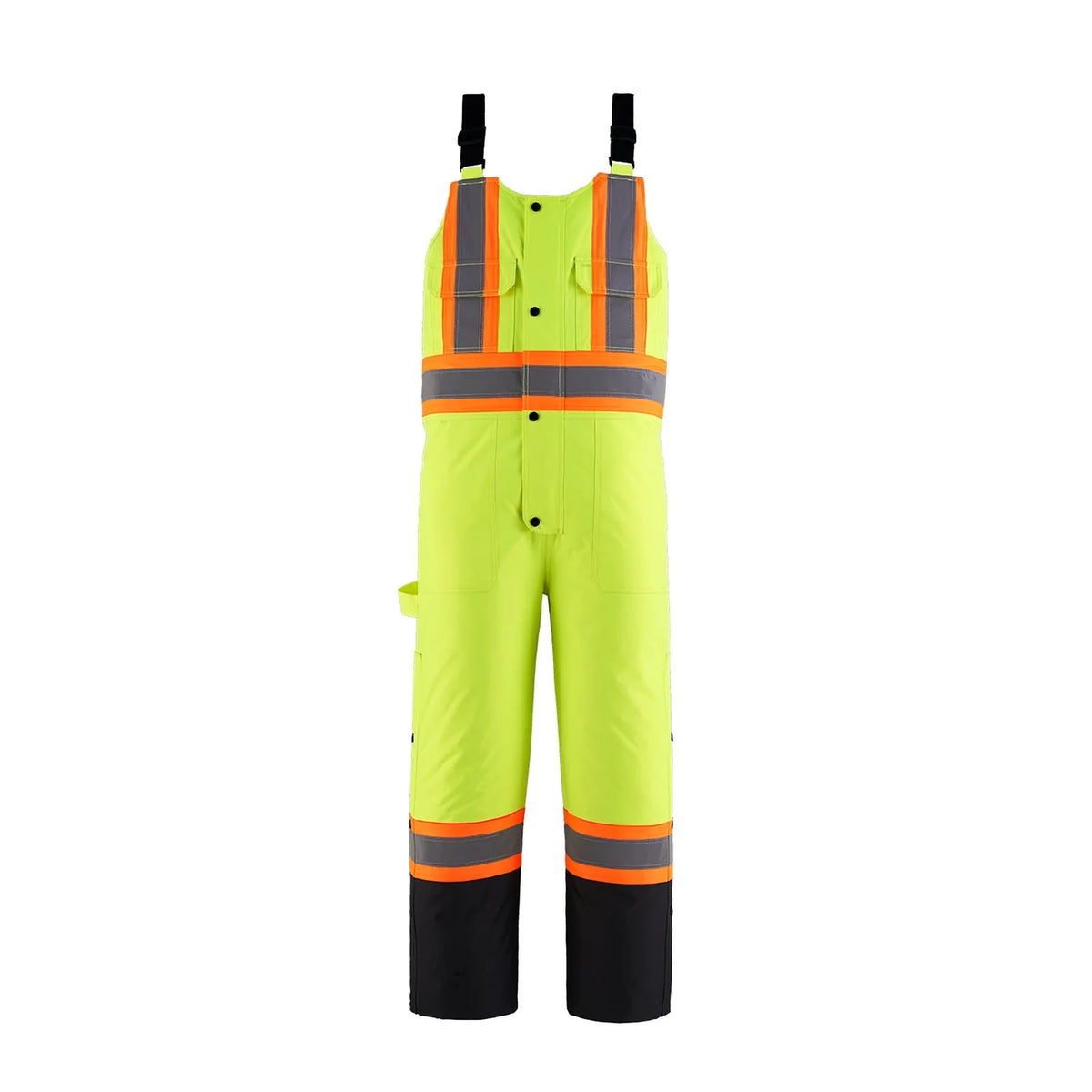Hi-Vis Insulated Overalls in Fluorescent Yellow