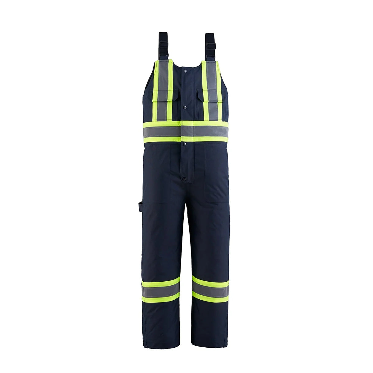 Hi-Vis Insulated Overalls in Navy
