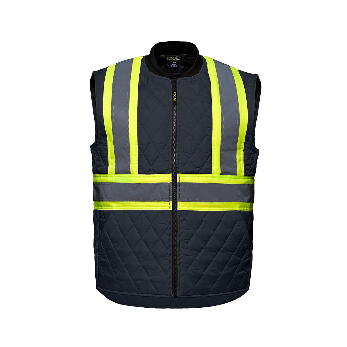 Hi-Vis Quilted Vest in Navy