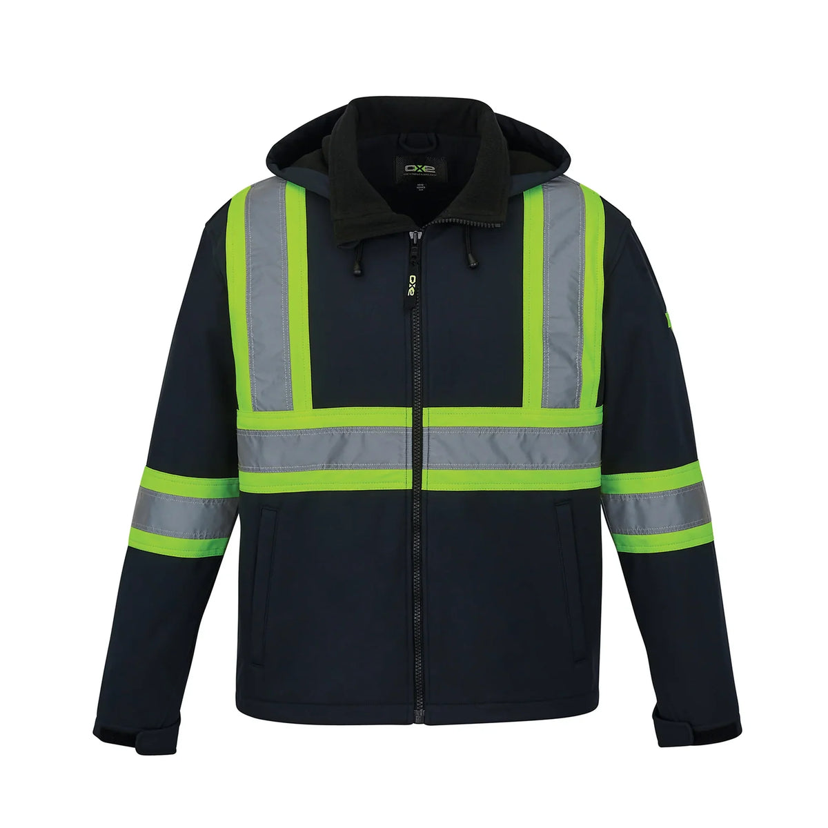 Hi-Vis Softshell Jacket in Navy
