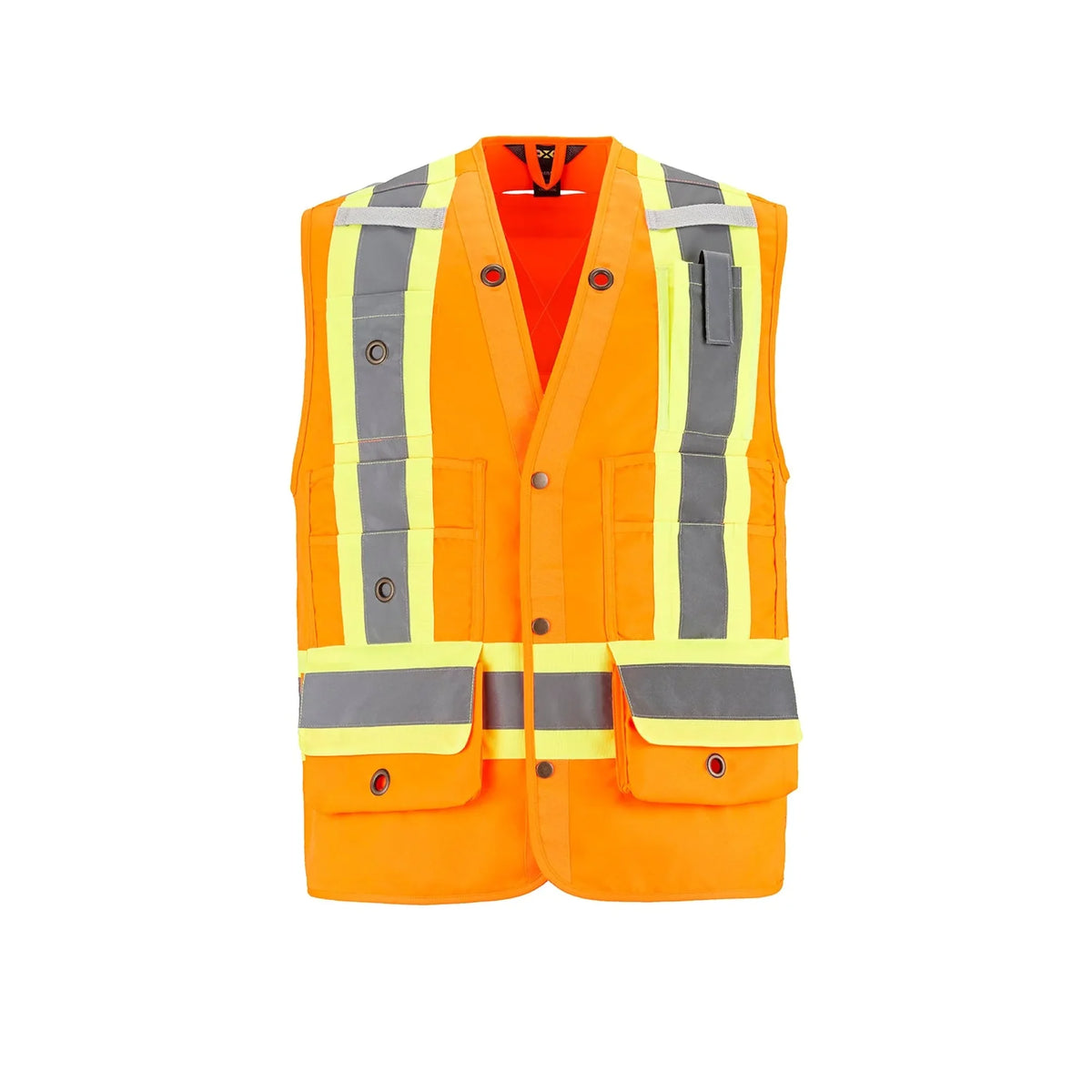 Hi-Vis Surveyor Vest in Fluorescent Orange