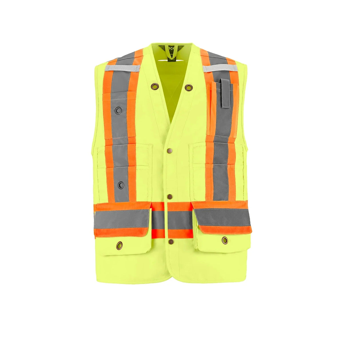 Hi-Vis Surveyor Vest in Fluorescent Yellow