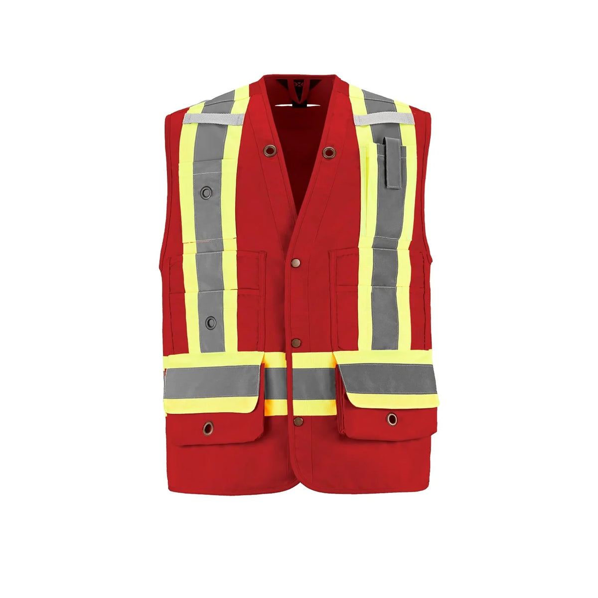 Hi-Vis Surveyor Vest in Red