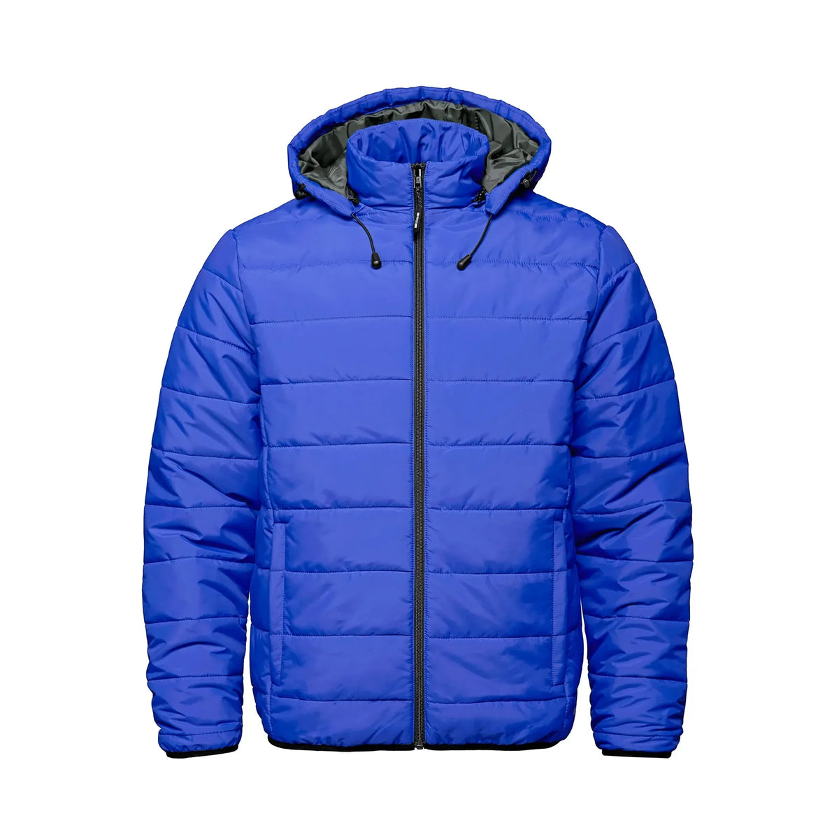 Hooded Puffer Jacket in Blue