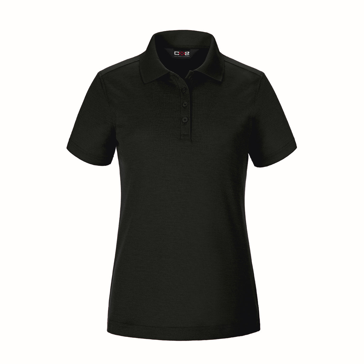 Ladies Mesh Polo in Black