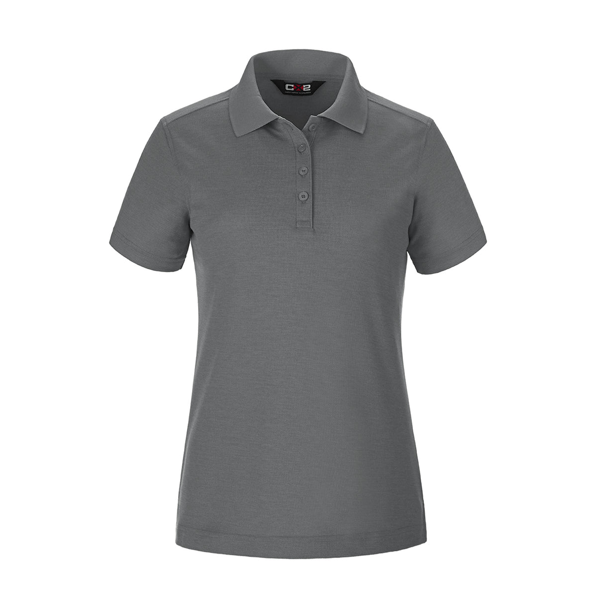 Ladies Mesh Polo in Steel Grey