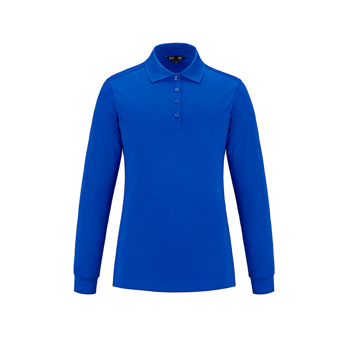 Ladies Long Sleeve Polo in Royal