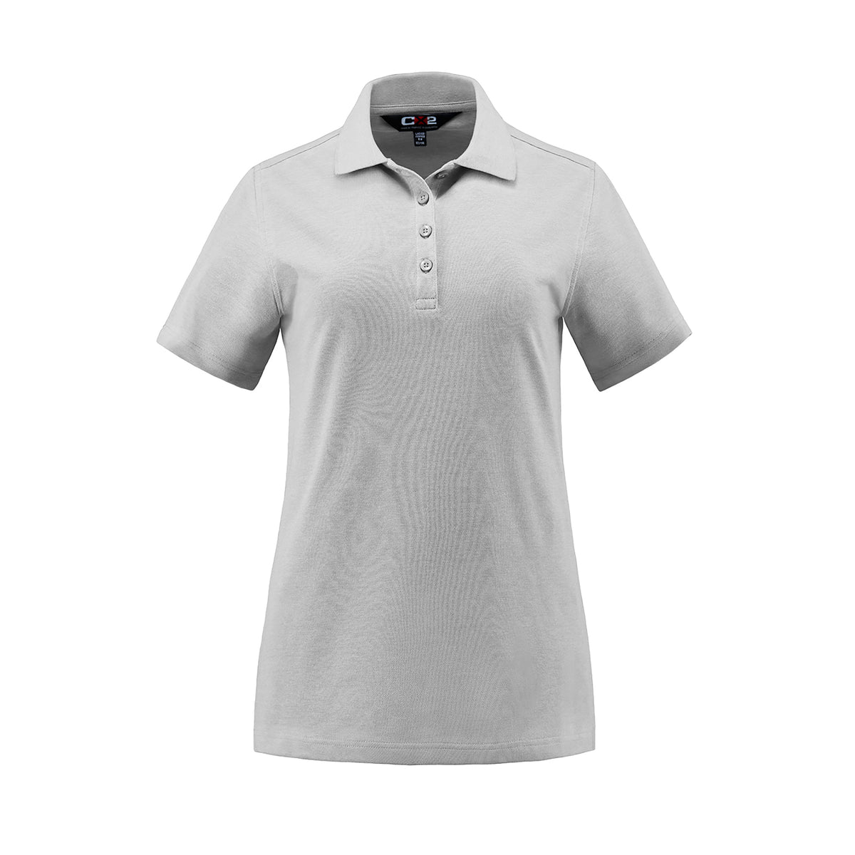Ladies Pique Polo in Athletic Grey Heather