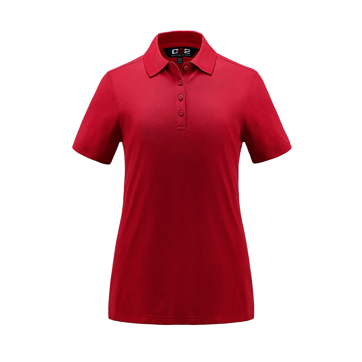 Ladies Pique Polo in Red