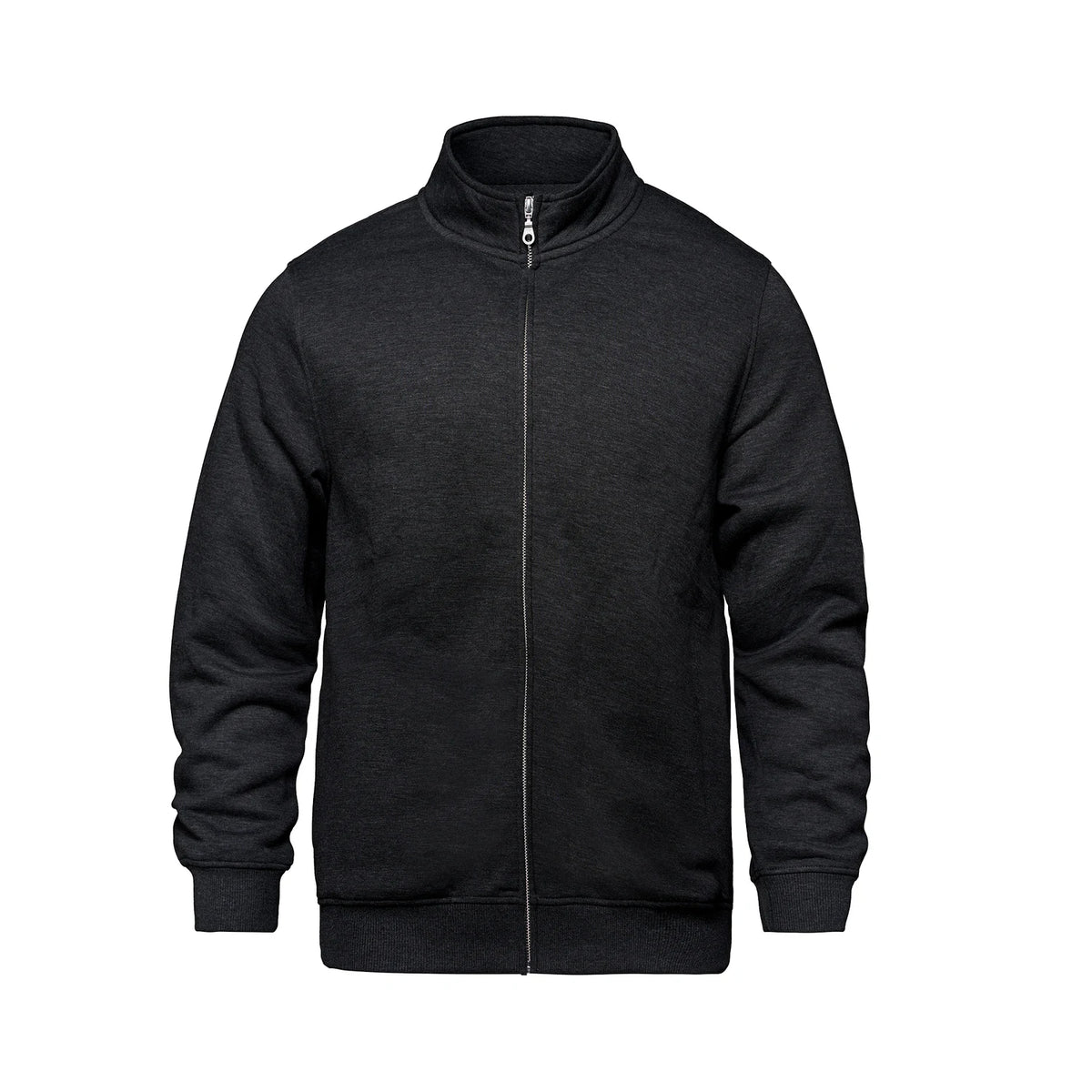 Premium Zip Sweatshirt in Charcoal Heather