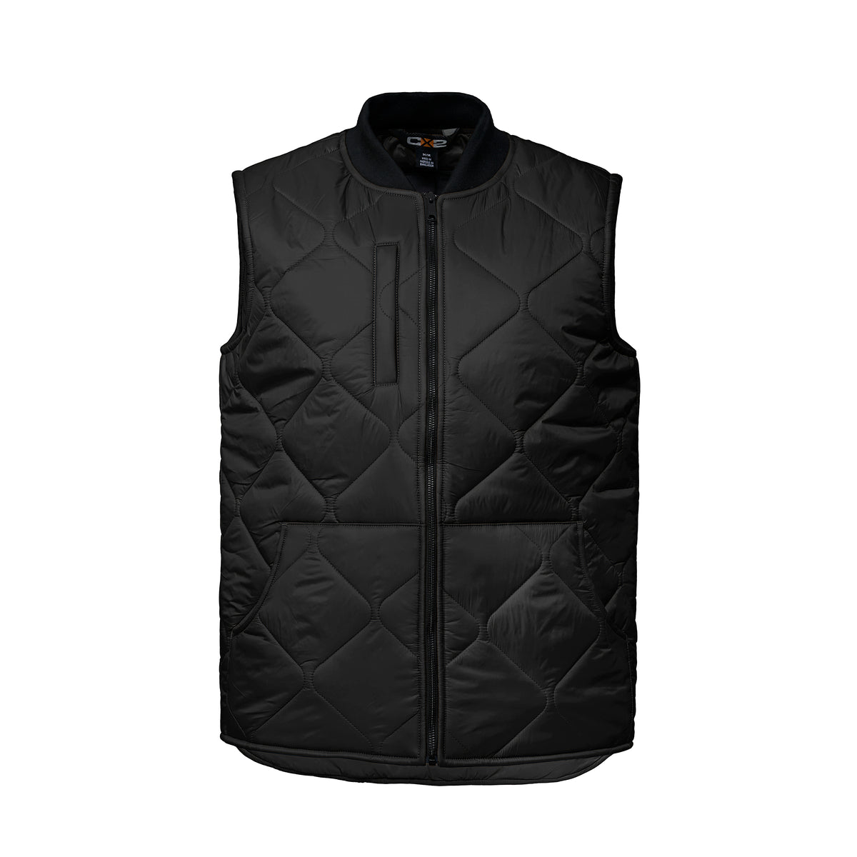 Quilted Freezer Vest in Black