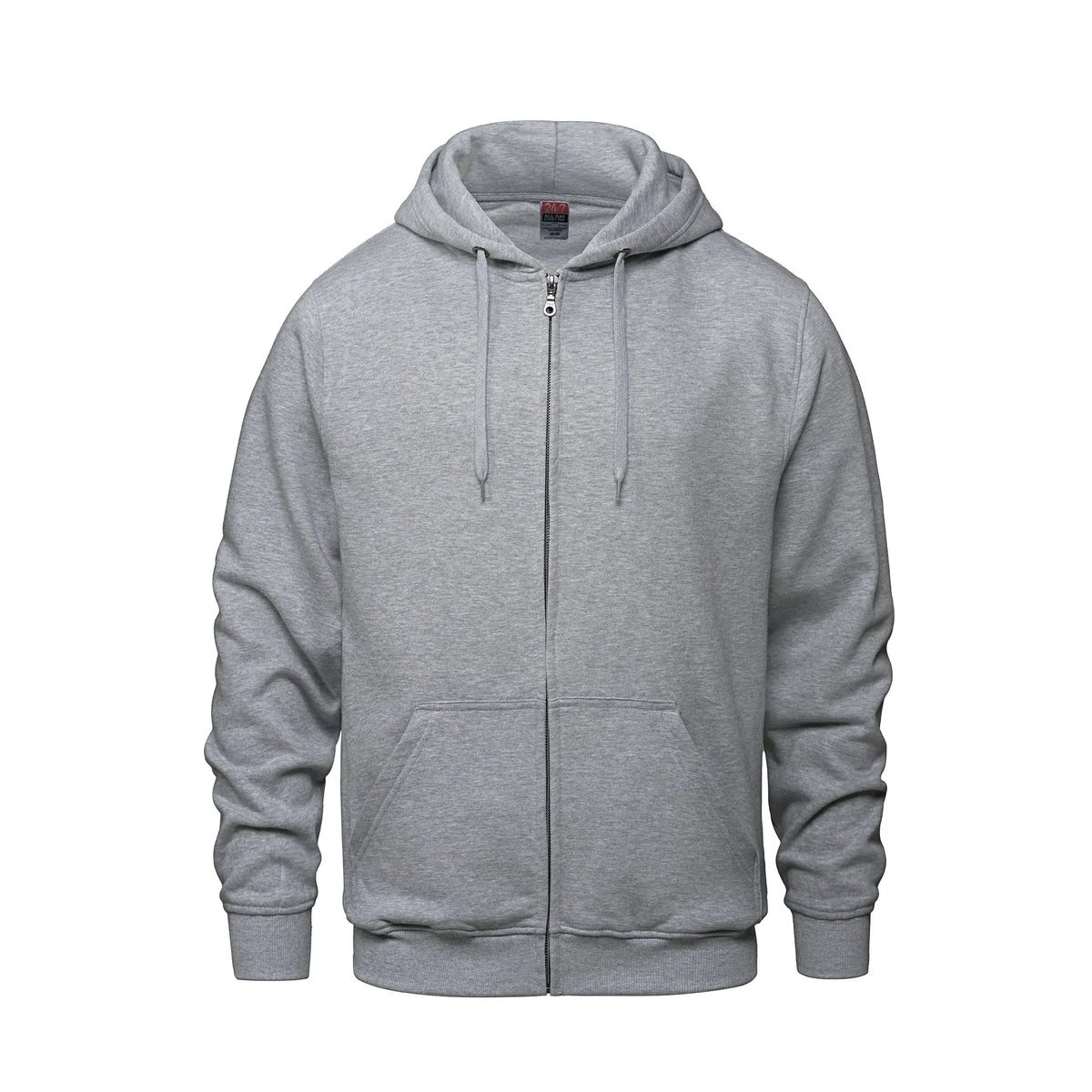 Premium Zip Hoodie in Athletic Grey Heather