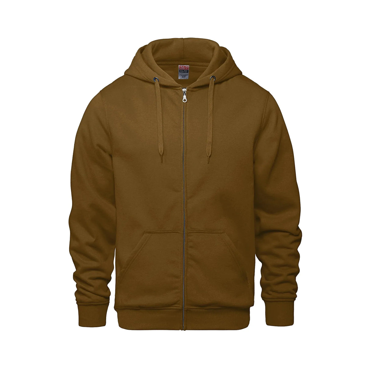 Premium Zip Hoodie in Caramel
