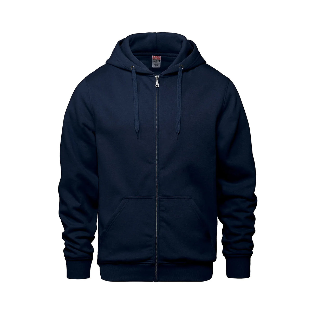 Premium Zip Hoodie in Navy