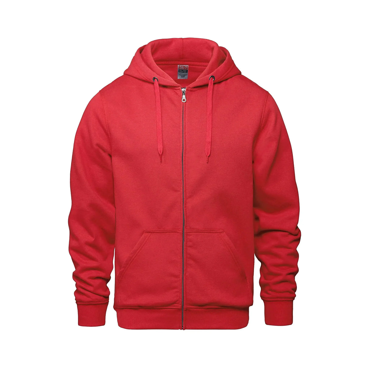 Premium Zip Hoodie in Red