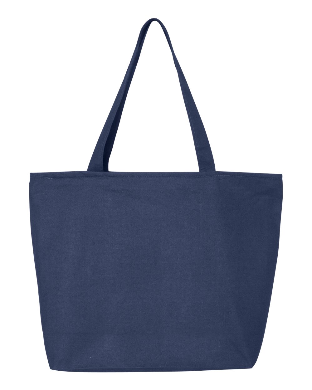Zippered Tote Bag Navy